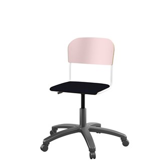 Matte FSC stol gas sh 38-51 cm lille sæde hvidt stel