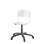 Matte FSC stol gas sh 38-51 cm lille sæde hvidt stel