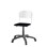 Matte FSC stol gas sh 38-51 cm lille sæde hvidt stel