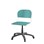 Matte FSC stol gas sh 38-51 cm stort sæde hvidt stel