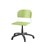 Matte FSC stol gas sh 38-51 cm stort sæde hvidt stel