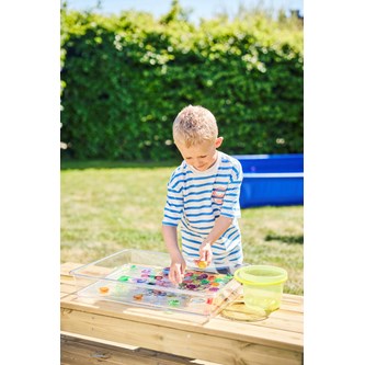 Taktile muslingeskaller transparente 72 stk.