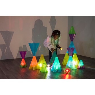 Sensoriske kegler transparente farver