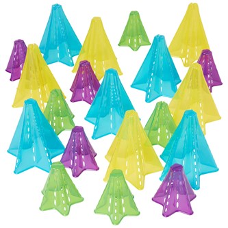 Sensoriske kegler transparente farver