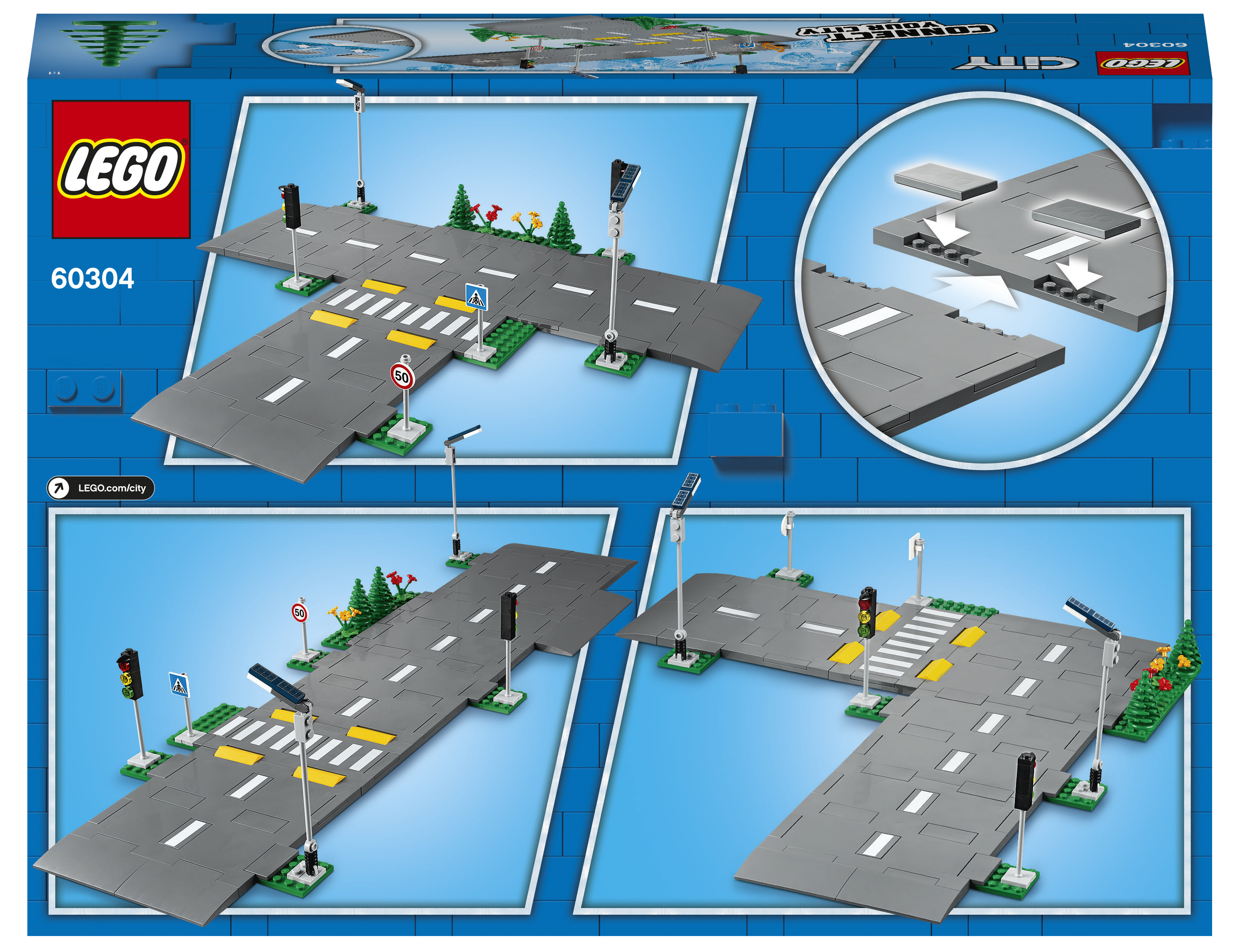 mus eller rotte Burger handikap LEGO City vejplader - Lekolar Danmark