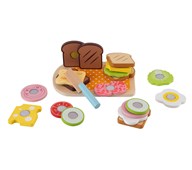 Brød og pålæg i træ, delbart