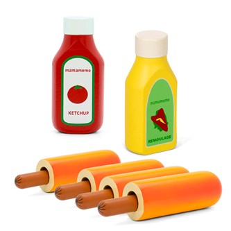 MaMaMeMo hotdog med tilbehør