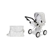 Dukkevogn med pusletaske