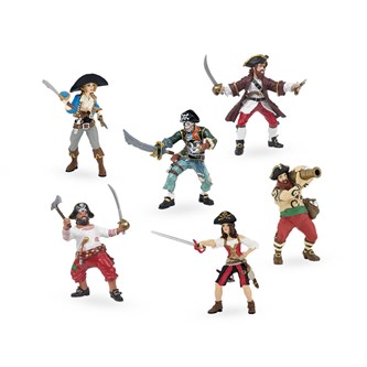 Legefigurer pirater 6 stk.