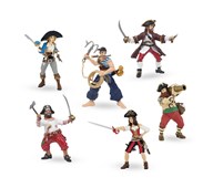 Legefigurer pirater, 6 stk.