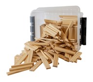 Byggestave 200 dele med opbevaringsboks