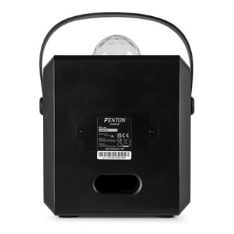 Højtaler med lysshow og mikrofoner