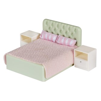 Lundby dukkehusmøbler soveværelse 3 dele