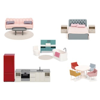 Lundby dukkehusmøbler