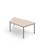 12:38 FSC trapezbord akustiklaminat 140x70 cm sølv understel
