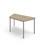 12:38 FSC trapezbord DL 140x70 cm sølv understel