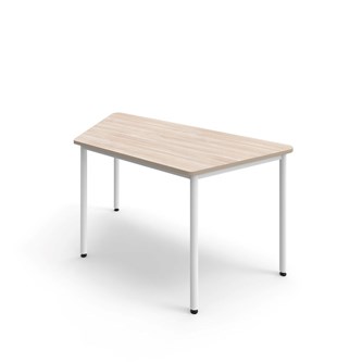 12:38 FSC trapezbord HT 140x70 cm hvidt understel
