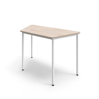 12:38 FSC trapezbord HT 140x70 cm hvidt understel