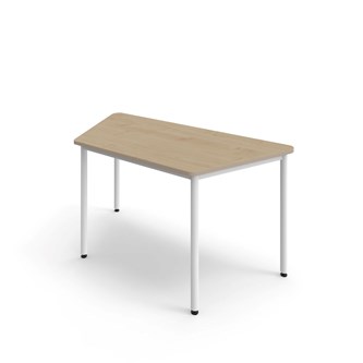 12:38 FSC trapezbord HT 140x70 cm hvidt understel