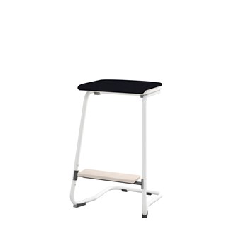 Matte FSC taburet 62 cm m/lille sæde og hvidt stel