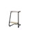 Matte FSC taburet 62 cm m/lille sæde og sort stel