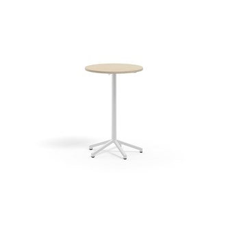 Pilare bord akustiklaminat Ø70 cm hvidt understel