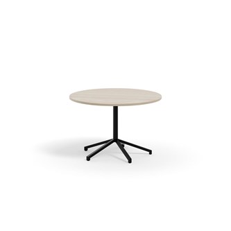 Pilare bord akustiklaminat Ø110 cm sort understel