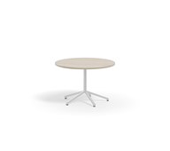 Pilare bord akustiklaminat Ø110 cm hvidt understel