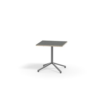 Pilare bord akustik linoleum 70x70 cm sølv understel