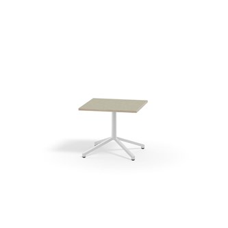 Pilare bord akustik linoleum 70x70 cm hvidt understel