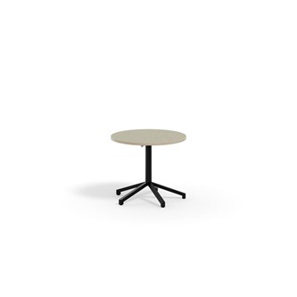 Pilare bord akustik linoleum Ø70 cm sort understel
