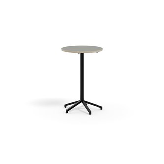 Pilare bord akustik linoleum Ø70 cm sort understel
