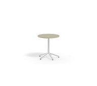 Pilare bord akustik linoleum Ø70 cm hvidt understel