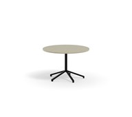 Pilare bord akustik linoleum Ø110 cm sort understel