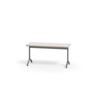 Pilare bord akustiklaminat 120x50 cm sølv understel