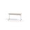 Pilare bord akustiklaminat 120x50 cm hvidt understel