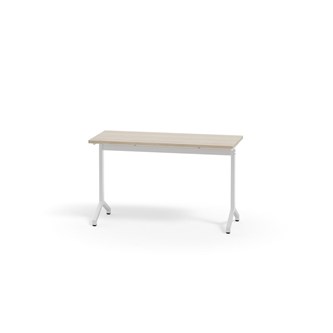 Pilare bord akustiklaminat 120x50 cm hvidt understel