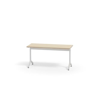 Pilare bord akustiklaminat 120x50 cm hvidt understel