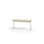 Pilare bord akustiklaminat 120x50 cm hvidt understel