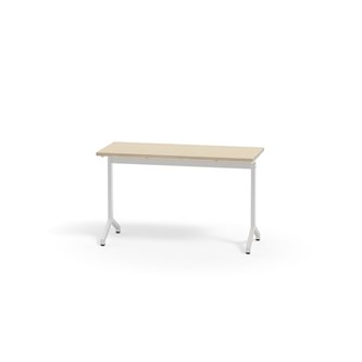 Pilare bord akustiklaminat 120x50 cm hvidt understel