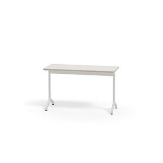 Pilare bord akustiklaminat 120x50 cm hvidt understel