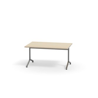 Pilare bord akustiklaminat 120x70 cm sølv understel