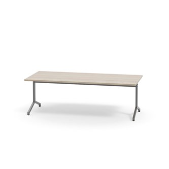 Pilare bord akustiklaminat 180x80 cm sølv understel
