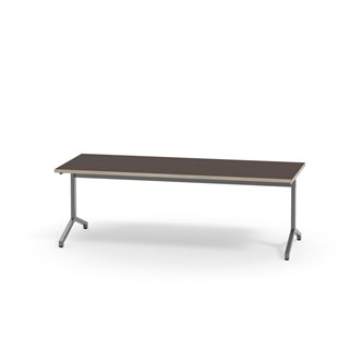 Pilare bord akustiklaminat 180x80 cm sølv understel
