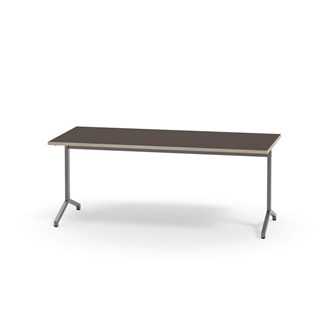 Pilare bord akustiklaminat 180x80 cm sølv understel