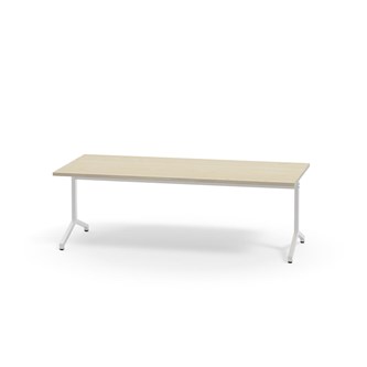 Pilare bord akustiklaminat 180x80 cm hvidt understel