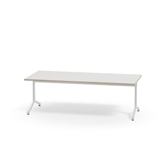 Pilare bord akustiklaminat 180x80 cm hvidt understel