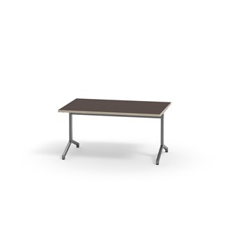 Pilare bord akustiklaminat 120x80 cm sølv understel