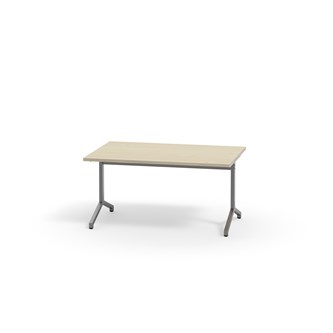 Pilare bord akustiklaminat 120x80 cm sølv understel