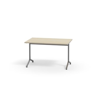 Pilare bord akustiklaminat 120x80 cm sølv understel